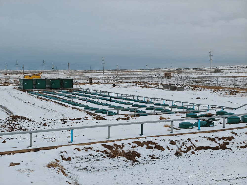 Хозяйственно-бытовой сток —  1 600 м³ в сутки — поселок Акжал и завод NOVA Цинк